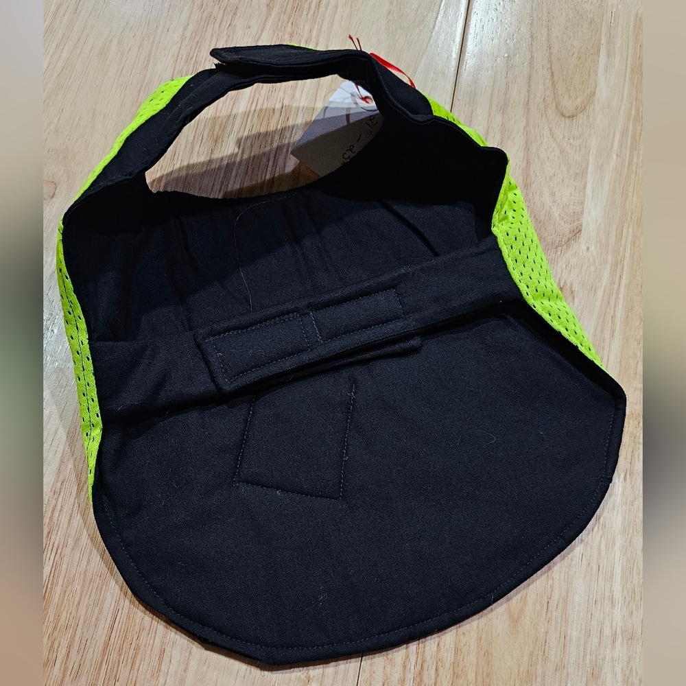 Reflective Neon Yellow and Black Pet Vest Fits Small To Medium Breed Dogs NWOT - Picture 5 of 8